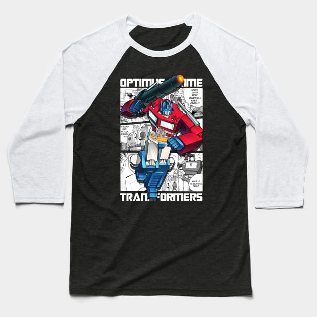 Transformers Optimus Prime Baseball T-Shirt by Polos